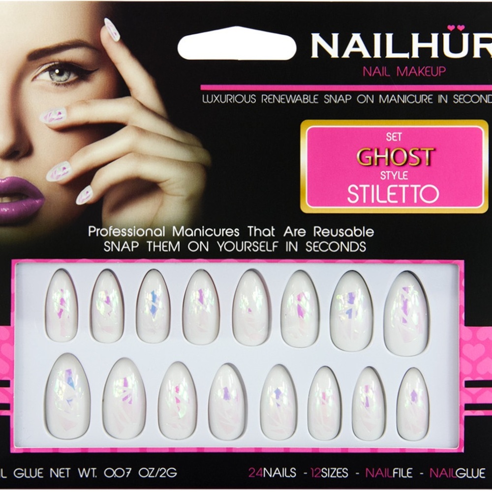 Nailhur Ghost reusable glue on nails